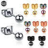 2pcs/lot G23 Titanium Butterfly Clasp Push Back Ear Tragus Helix Piercing Punk Ear Stud Earrings Piercing Fashion Girls Jewelry ► Photo 1/6