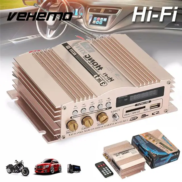 Best Price Vehemo Stereo 600W Rose Gold Audio Amplifier Car Amplifier MMC Motorcycle Universal Power Amplifier Best Price Vehemo Stereo 600W Rose Gold Audio Amplifier Car Amplifier MMC Motorcycle Universal Power Amplifier