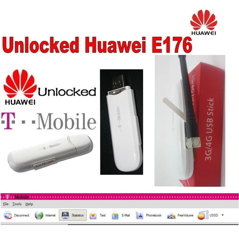 Много 2 шт. Huawei E176 7.2 Мбит/с USB HSDPA 3G Беспроводной модем