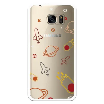 

Stand case costume drawing Space WP018 for Samsung Galaxy S7 Edge