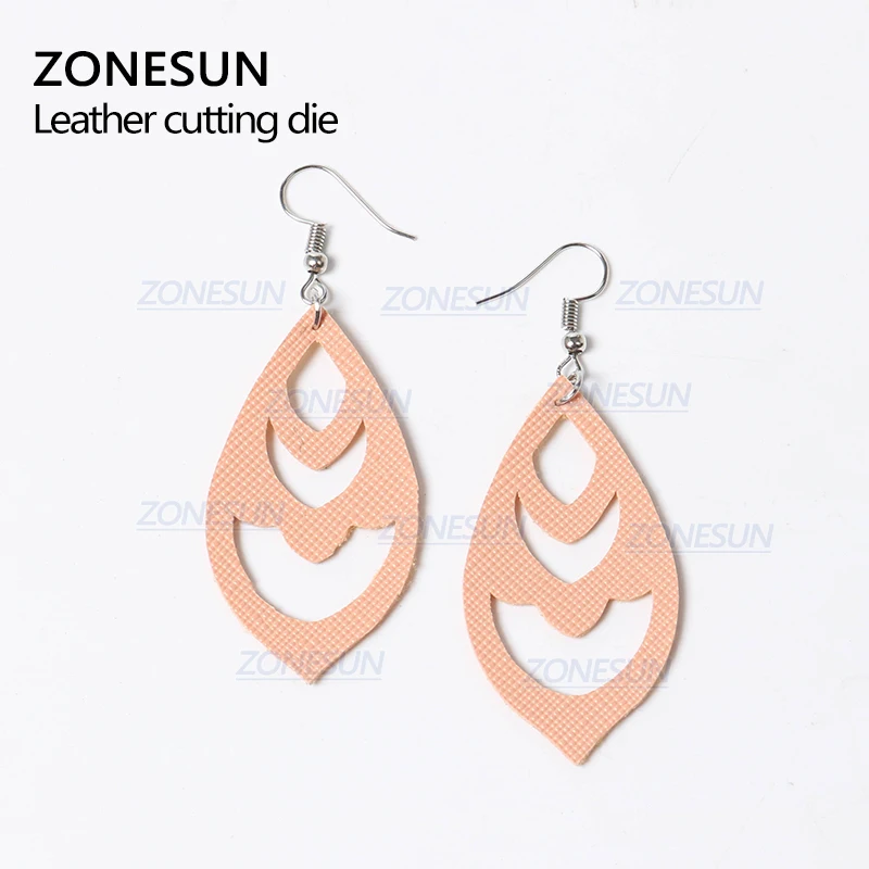 ZONESUN H9 DIY Custom Cutter кожаные серьги для резки высечки кожи серьги для стального правила высечки машины пресс-инструменты