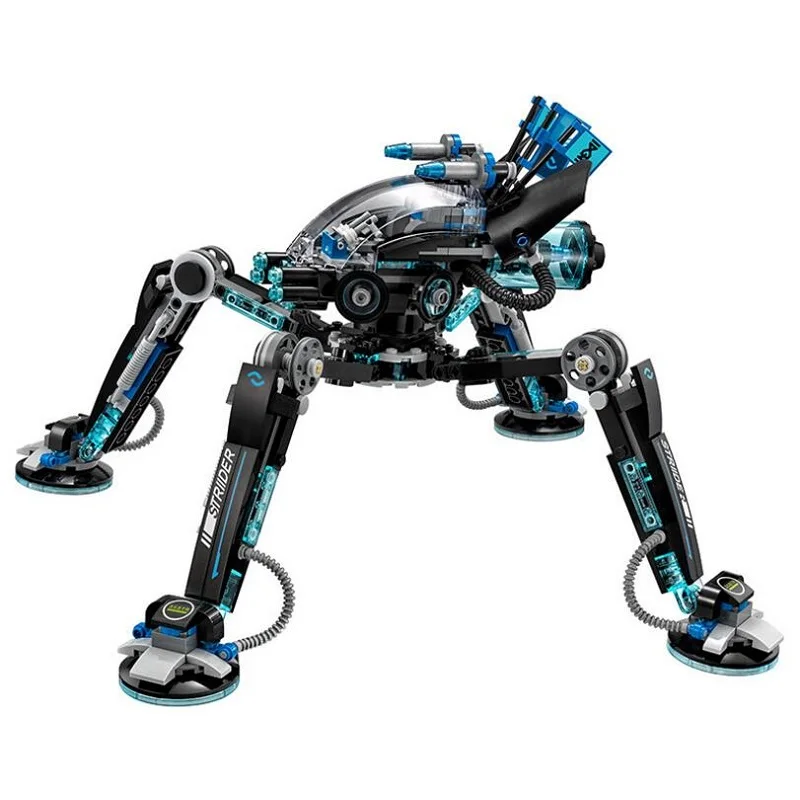 

528Pcs Ninjagoe Water Stridered Animal Action Figures Building Blocks Compatible Legoings Simulation Animal Model Building Kit