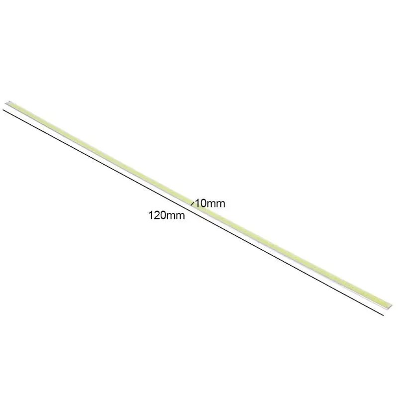 120x10 мм 12V 48 светодиодный супер яркий Жесткий COB полосы светильник для автоламп "сделай сам"