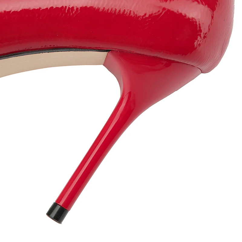 Altos 9 Mujeres Aguja Cuero negro Tacones Beige 2018 Desnuda Fetiche Azul azul caqui Scarpins Señora De Zapatos Bombas Calzado Cm rojo Nupcial Prom Elegante FqXEFw4