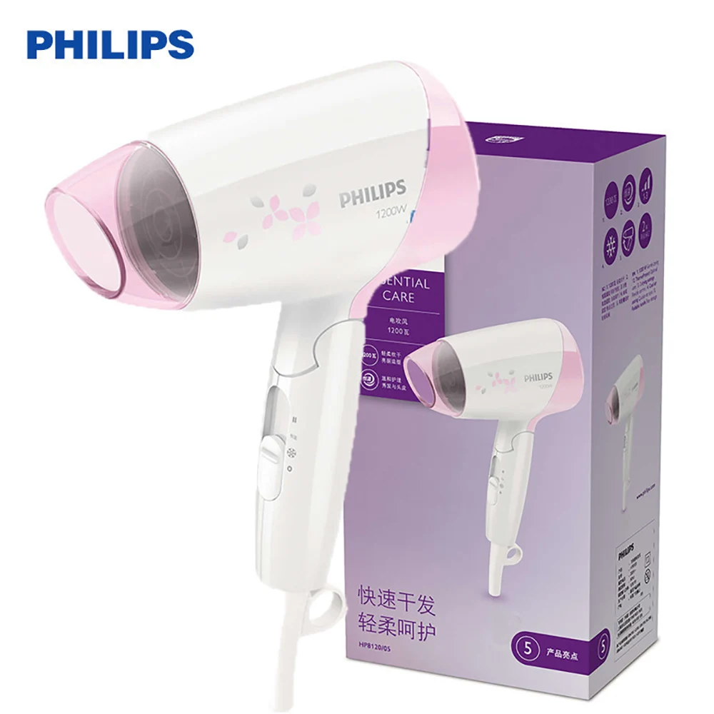 Philips secador de pelo profesional HP8120, 1200W, con temperatura  constante, cuidado del cabello, soplador plegable|Secadores de pelo| -  AliExpress