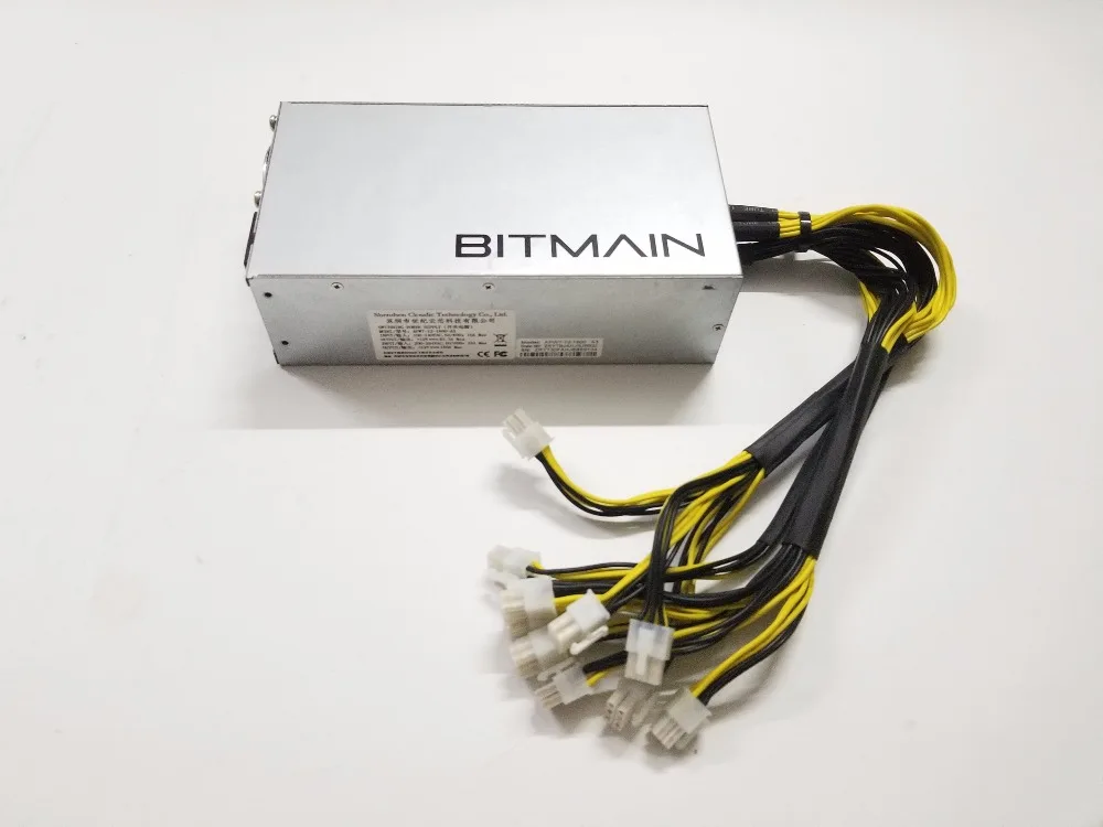 YUNHUI BTC LTC DASH BITMAIN APW7 1800 Вт блок питания для Antminer S9 S9i Z9 L3+ D3 T9+ E3 Innosilicon A9 D9 A10 ETH PSU