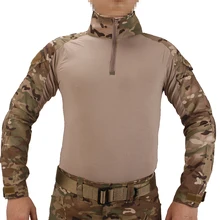Тактический BDU Мультикам рубашки военные действия Камуфляж Футболка Военная ролевая игра ghillie Костюмы