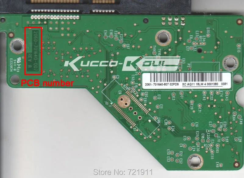 

HDD PCB logic board circuit board 2060 701640 007 for 3.5 inch SATA hard drive repair hdd date recovery