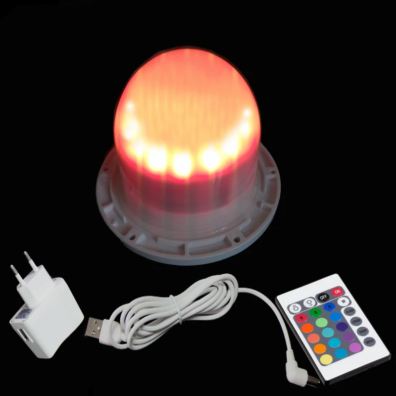 120 мм Прямая зарядка 12RGB + 12 Белый светодиодный источник света 16 цветов для