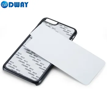 

2D PC Sublimation Blank Cover Case For iPhone 6 Plus for iPhone 6S Plus DIY Plastic Hard With Aluminium Plate 20PCS/LOT