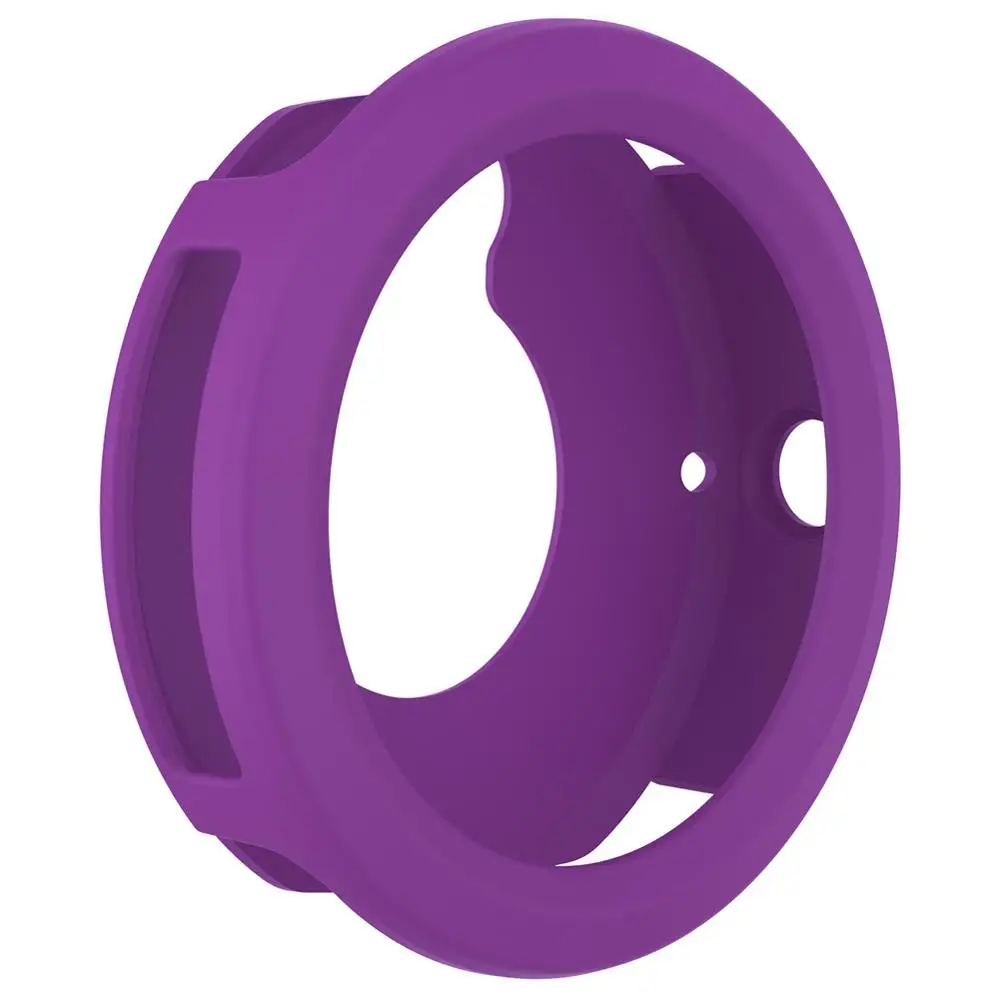 Силиконовая Защитная оболочка для Garmin Vivoactive 3 Защитная оболочка диаметр 45,4 мм Красочные умные часы защитный чехол - Цвет: Purple