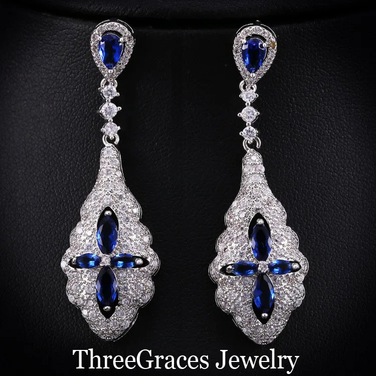 ThreeGraces-Vintage-White-Gold-Color-Fully-Inlay-Long-Cubic-Zirconia-Crystal-Royal-Blue-Big-Ethnic-Earrings (1)