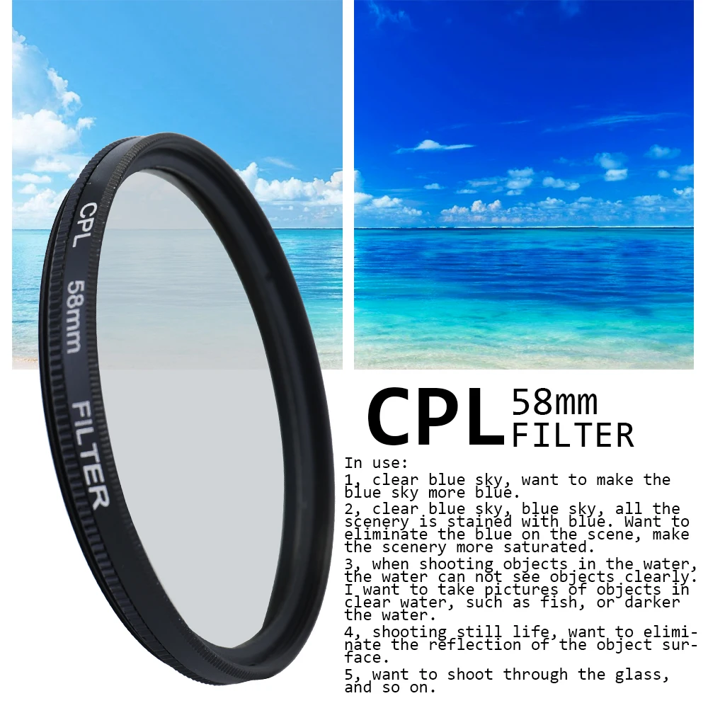 Andoer Professional 58/52mmCamera UV CPL FLD Набор фильтров для объектива и Altura Photo ND набор фильтров нейтральной плотности аксессуары для фото