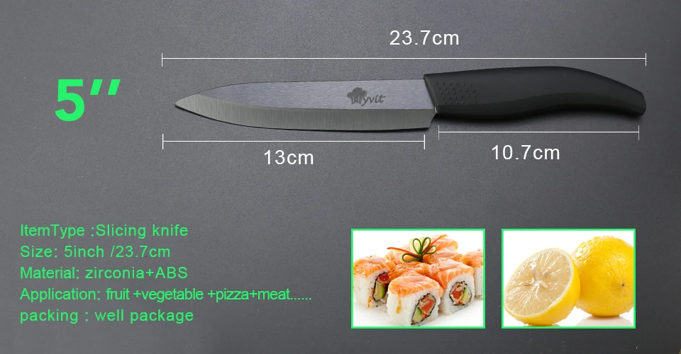 Кухонные ножи, набор кухонных керамических ножей, набор кухонных ножей 3, 4, 5, 6 дюймов, циркониевые керамические черные лезвия, кухонные ножи для очистки овощей и фруктов