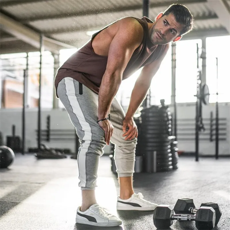 Training Pants Men Gym Running Pants Cotton Fitness Clothing Joggers