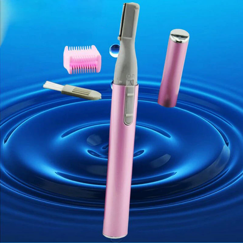 Fashion Designer Blade Electric Eyebrow Trimmer With Eyebrow Comb Brush