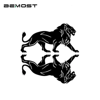 

BEMOST Car Styling Fashion Personality Animal Car Stickers Lions Reflective Cover The Scratch Decorative Car Decals 1Pair
