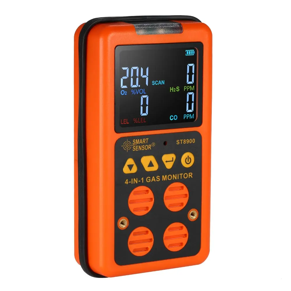 

4 in 1 Digital LCD Gas Detector O2 H2S CO LEL Monitor Gas Analyzer air quality Monitor Gas Tester Carbon Monoxide Meter