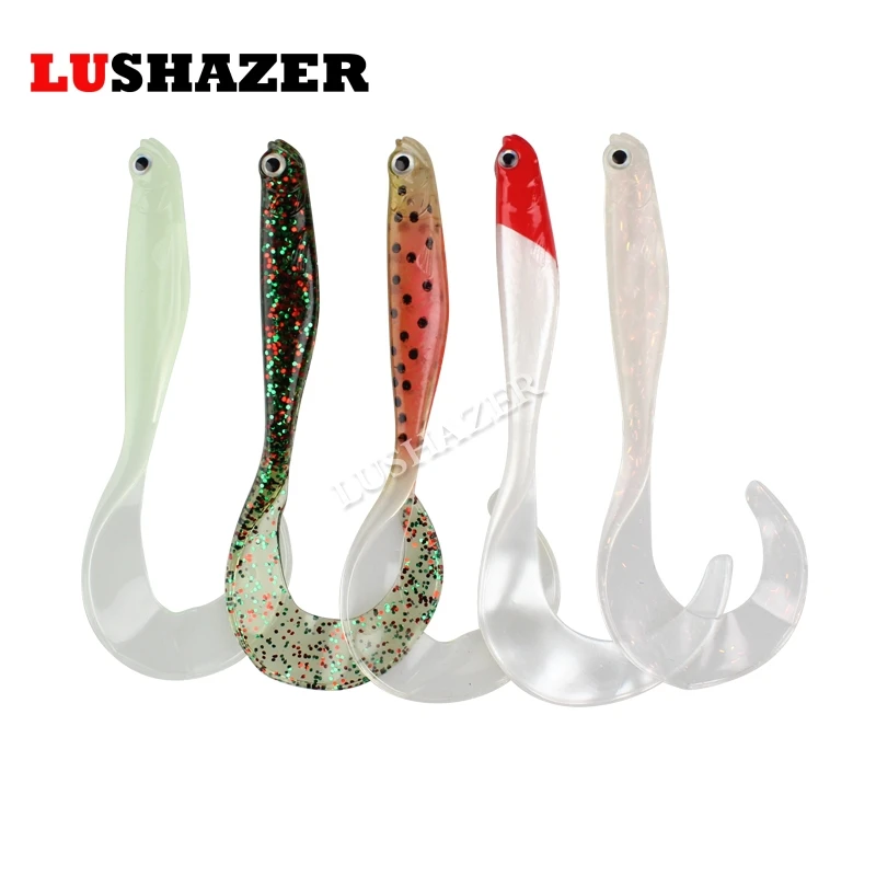 Мягкая рыболовная приманка LUSHAZER 4 шт./лот 6 г 11 см приманки для ловли карпа мягкие