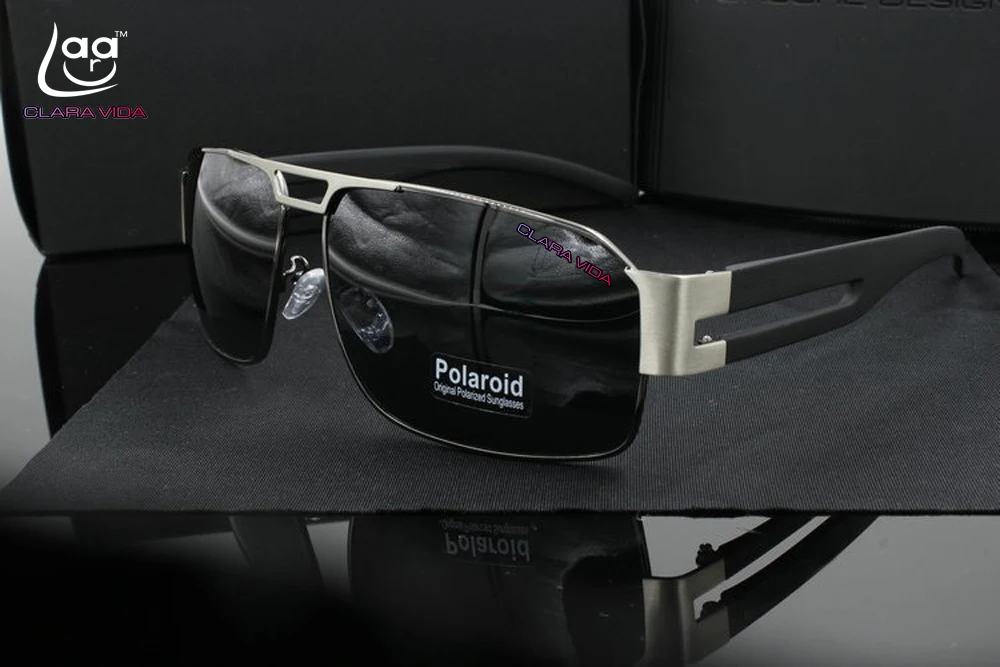= CLARA VIDA = распродажа большие прямоугольные бронзовые классические винтажные Ретро Поляризованные Uv400 Uv солнцезащитные очки для вождения 462