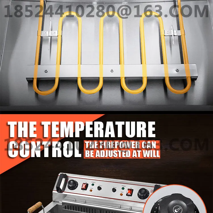 Электрическая Фритюрница коммерческий одноцилиндровый регулятор температуры фритюрница 20л большая емкость фритюрница французская фритюрница