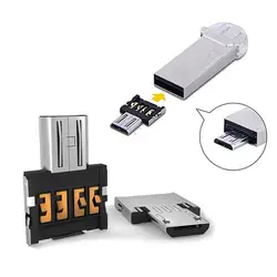 USB флеш-диск U диск Micro USB мужчина к USB Женский OTG адаптер конвертер для планшет телефон Android капля