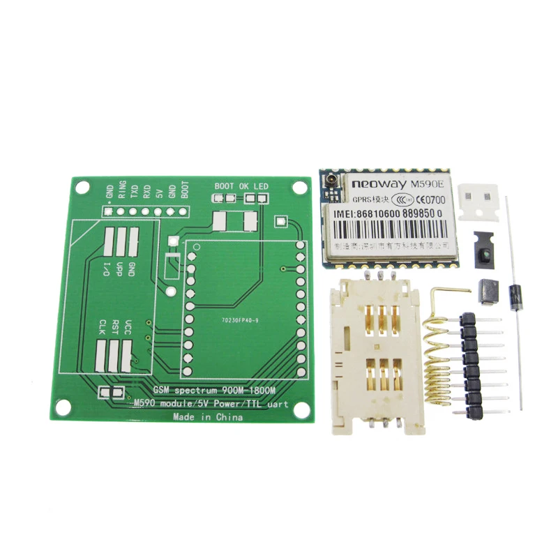 Комплект для самостоятельной сборки модуля M590E GSM GPRS M590 900m-1800m sms процессор MCU
