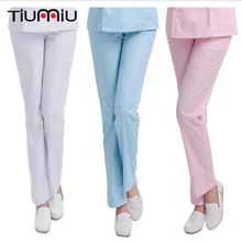 Штаны для медсестер эластичный пояс утолщаются спецодежда медицинская скрабы работы брюки для девочек медсестры врачей летние дышащие для женщи