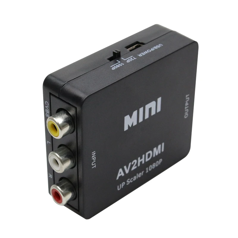 Мини-конвертер видео из AV в HDMI устройство AV CVBS 3RCA к конвертер HDMI 1080 P видео AV2 HDMI конвертер для HDTV для PS3/PS4 DVD ПК