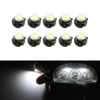 

10x White T4.2 Led Neo Wedge Switch Radio Dashboard Indicator Light Climate Heater Control Bulbs White Color Led Bulbs 12V