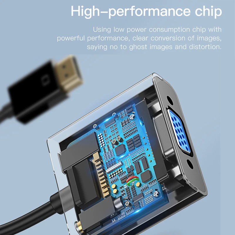 Адаптер hdmi vga Urgrico 1080P для ПК ноутбуков и планшетов|Кабели HDMI| |