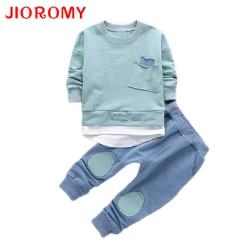 

JIOROMY2PC Toddler Baby Boys Clothes Outfit Infant Boy Kids Shirt Tops+Pants Casual Clothing 2019 Kids Clothing For 18 Months-4Y
