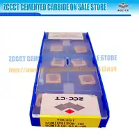 10 個 ZCC-CT 金属カット SCMT09T308-HR YBC351 SCMT09 SCMT09T308 ZCCCT 超硬インサートの荒用インサート旋削鋼