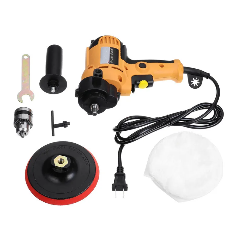 

220V-240V 480W Car Polishing Machine Electric Drill Dual Use Polisher Waxing Machine