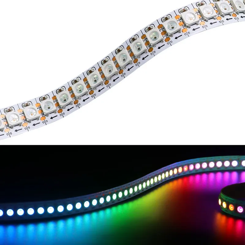 5 в 50 см 1 м 2 м 3 м USB WS2812B светодиодный пиксельный светильник SMD 5050 RGB Рождественская настольная декоративная лампа для телевизора фоновый светильник ing