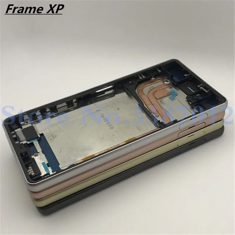

For Sony Xperia X Performance XP F8131 F8132 Middle Front Frame Bezel Housing+ Sim SD Plug Block Cap Parts+Side Button