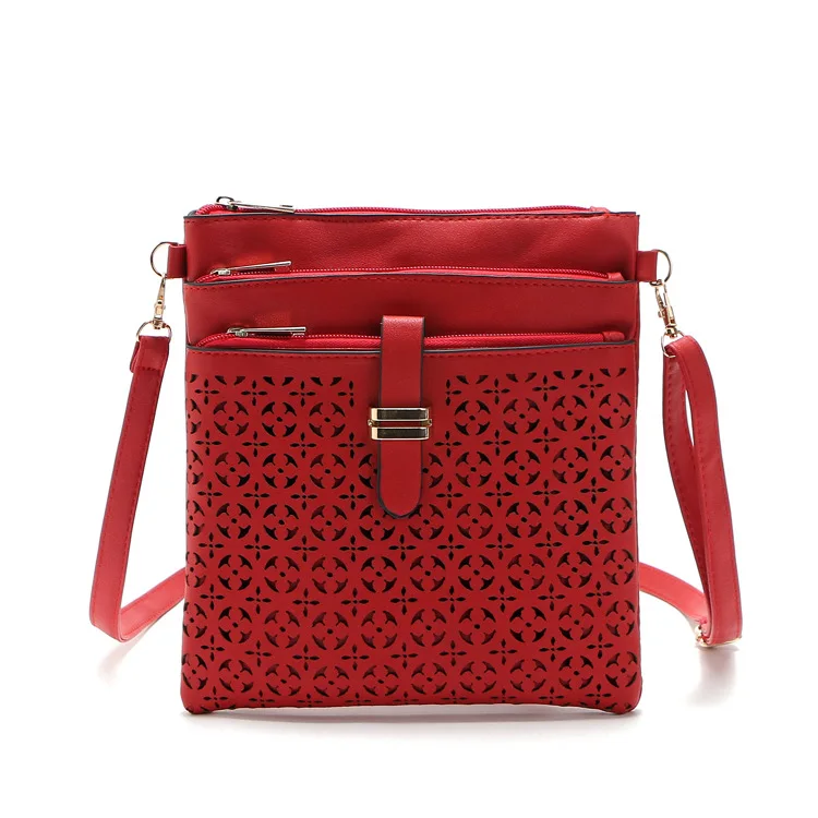Clutches Bolsas Femininas Bolsa 2017 Fashion Small Bag Women Messenger Bags Soft PU Leather Hollow Out Crossbody Bag For Women