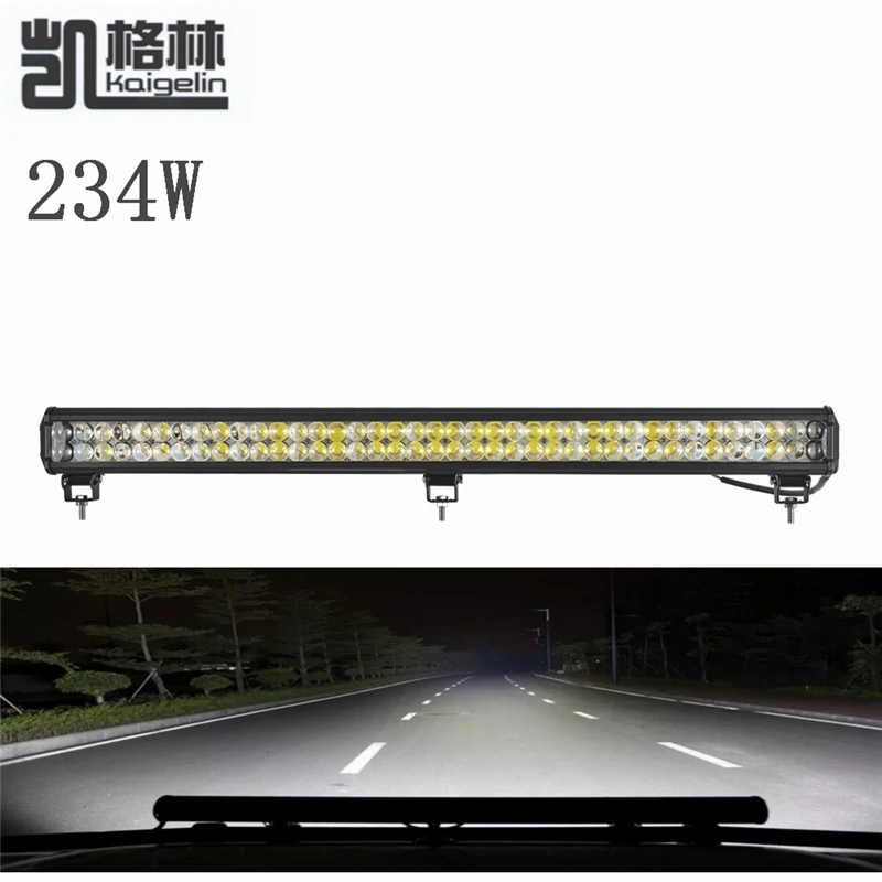 

1PCS 234W LED Spot Work Light Bar Waterproof IP67 Offroad Boat Car Truck Tractor Floodlight Driving Light