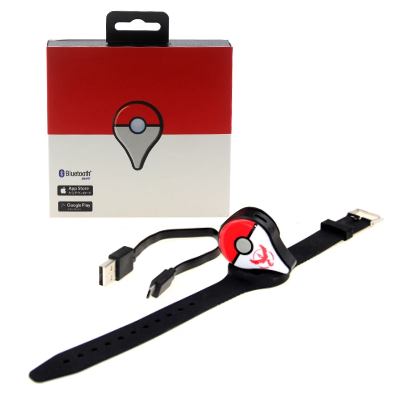Red white Новые Авто поймать Bluetooth браслет для Pokemon GO Plus с перезаряжаемые батарея внутри - Цвет: Red white