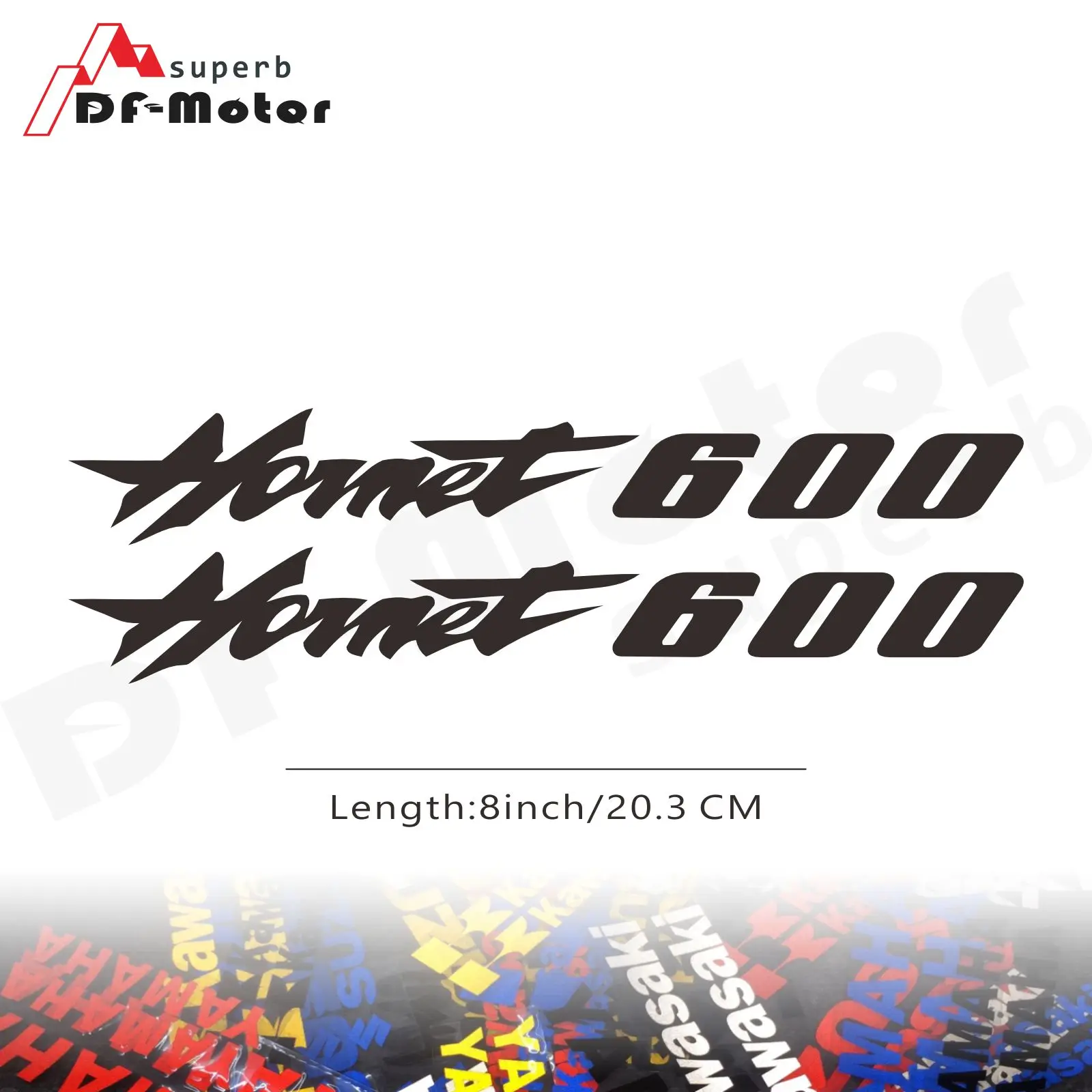 

8Inch Reflective Sticker Decal Motorcycle Car Sticker Wheels Fairing Helmet Sticker Decal For Honda Hornet 600 Hornet600