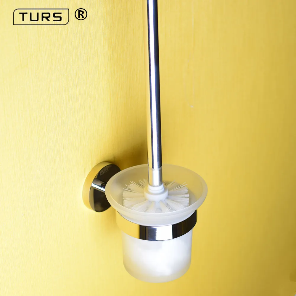 

SUS 304 Stainless Steel Toilet Brush Holders Bathroom Mirror Polished Effect Toilet Brush Cup Holder Rack Bathroom Brush Shelf