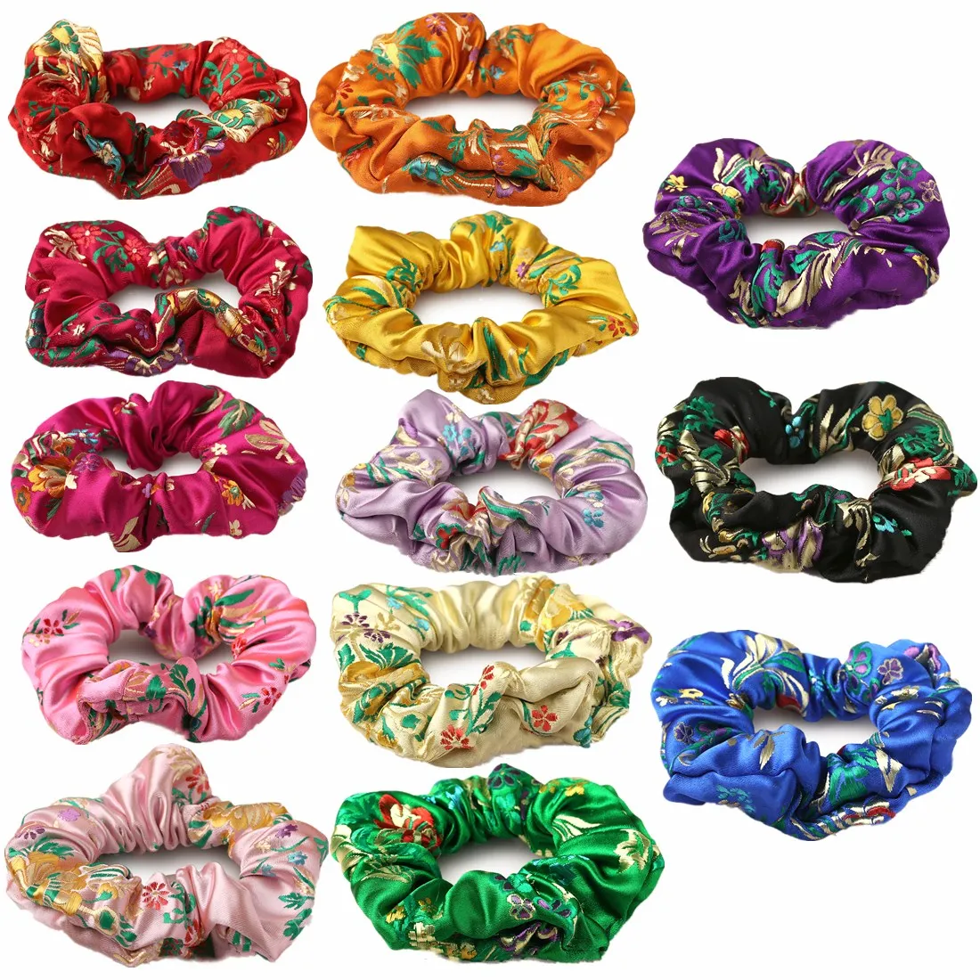 Baby Girl Floral Hair Bobbles Toddler Headbands 4 Bobbles Various Colours Lot