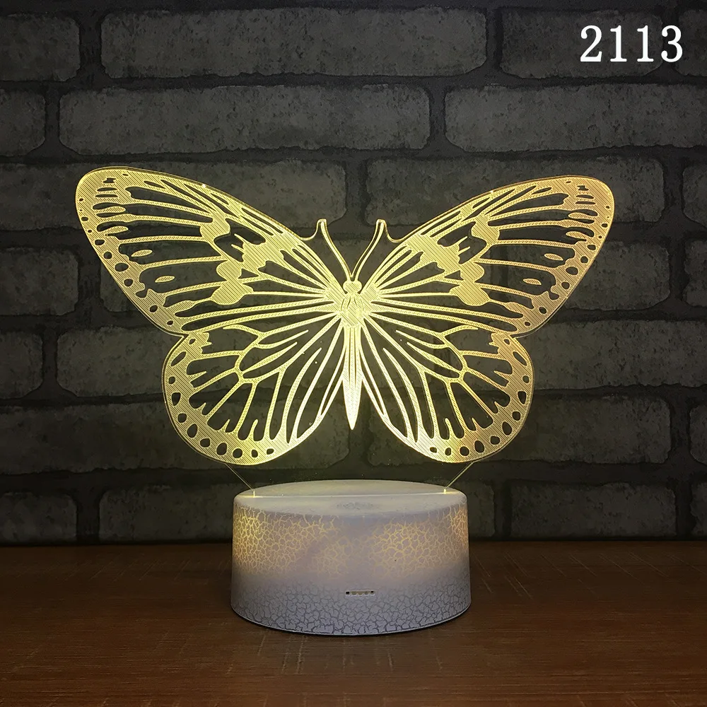Ночник с бабочкой креативная Новинка и уникальный Usb Led ночник милый мультфильм