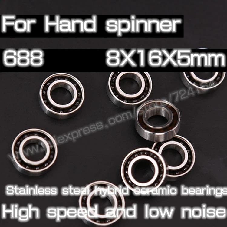 Fingertip gyro finger spiral stainless steel hybrid ceramic
