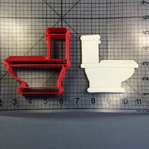 

Toilet Paper Plunger Cookie Cutter Set Custom Made 3D Printed Fondant Cupcake Top Cutter Cake Decoration Tools Biscuit Molds