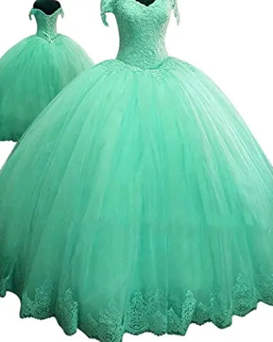 Turquoise ANGELSBRIDEP бальное платье Бальные платья очаровательные Аппликации корсет полная длина женские сладкие 16 дебютантные платья Горячая Распродажа - Цвет: Turquoise