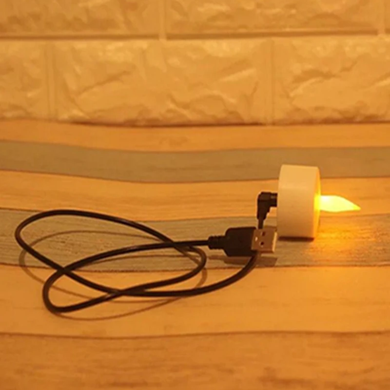 Светодиодный светильник для свечи с usb-зарядкой, романтическое признание, светодиодные электронные свечи, имитированные свечи