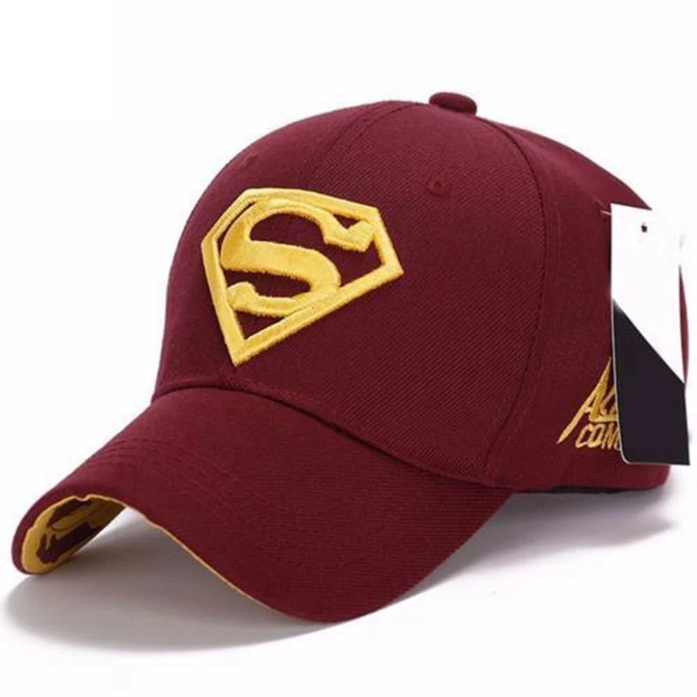 أزياء جديد للجنسين هندسية القبعات في الهواء الطلق Snapback قابل للتعديل صالح قبعة بيسبول سوبرمان الهيب هوب عارضة القطن القبعات 8 ألوان