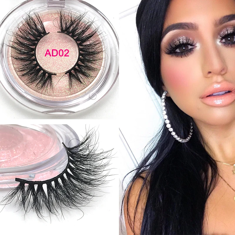 EYDILL 25mm Long 5D mink lashes AD02 extra length mink eyelashes Big
