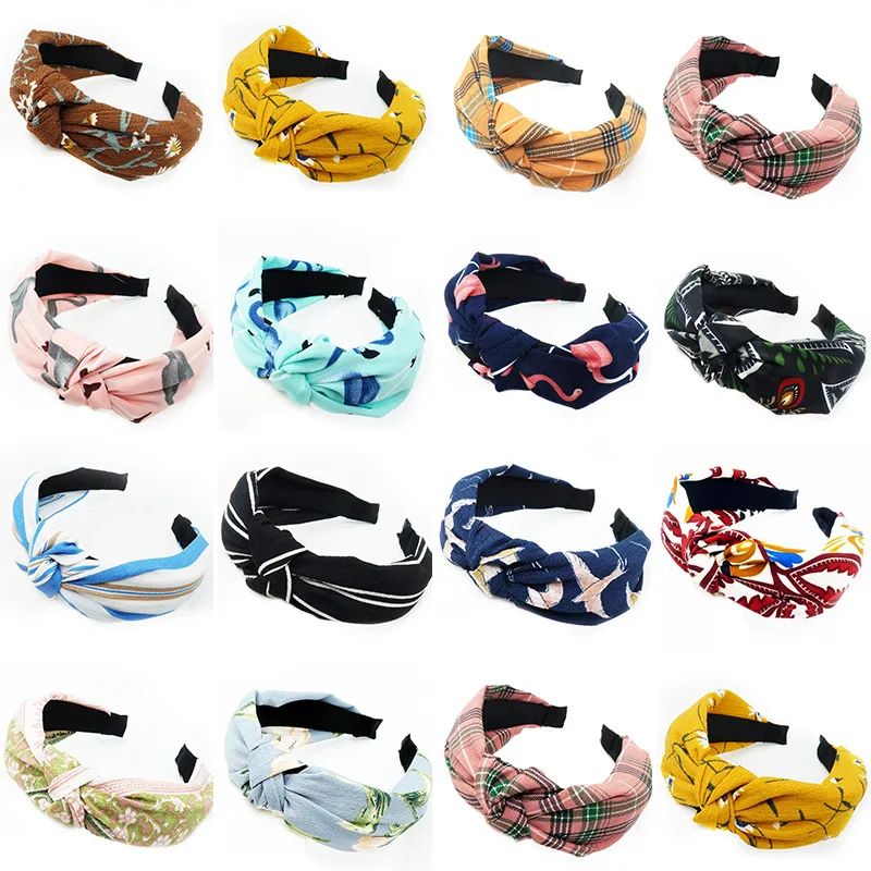 Haimeikang-2018-Cute-Knot-Plastic-Hairbands-Headbands-for-Women-Girls-Fabric-Floral-Print-Hairband-Wide-Hair